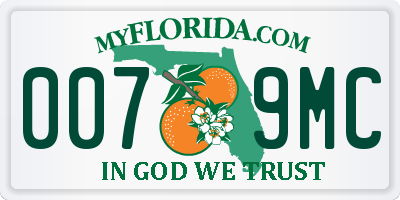FL license plate 0079MC