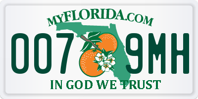 FL license plate 0079MH