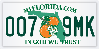 FL license plate 0079MK