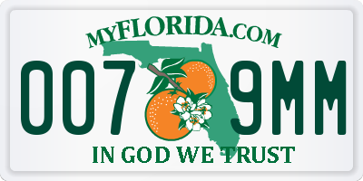 FL license plate 0079MM