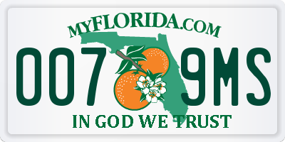 FL license plate 0079MS