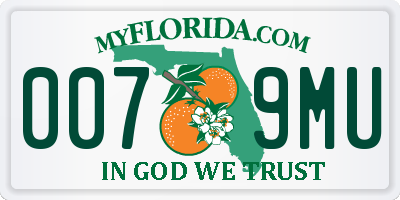 FL license plate 0079MU