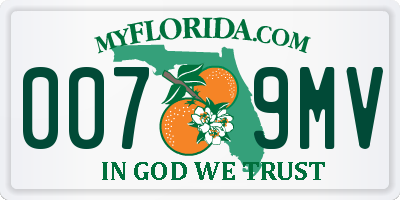 FL license plate 0079MV