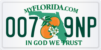 FL license plate 0079NP