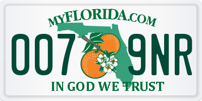 FL license plate 0079NR