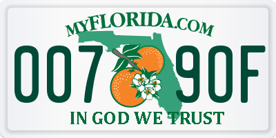 FL license plate 0079OF