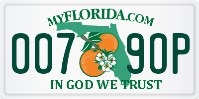 FL license plate 0079OP