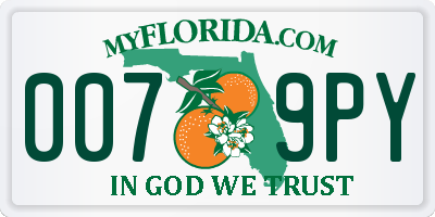 FL license plate 0079PY