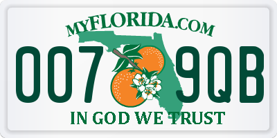 FL license plate 0079QB