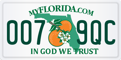 FL license plate 0079QC