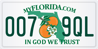 FL license plate 0079QL