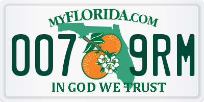 FL license plate 0079RM