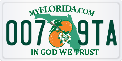 FL license plate 0079TA