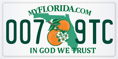 FL license plate 0079TC