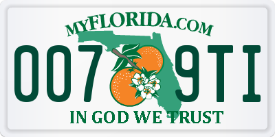 FL license plate 0079TI