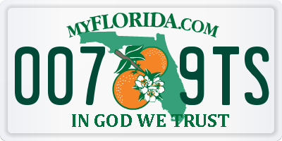 FL license plate 0079TS