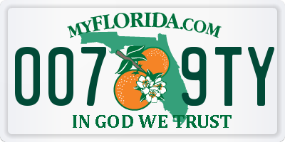 FL license plate 0079TY