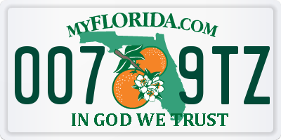 FL license plate 0079TZ