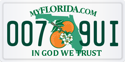 FL license plate 0079UI