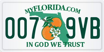 FL license plate 0079VB