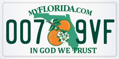 FL license plate 0079VF