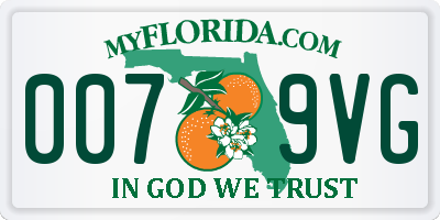 FL license plate 0079VG