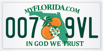 FL license plate 0079VL