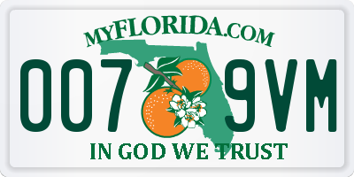 FL license plate 0079VM