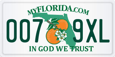 FL license plate 0079XL