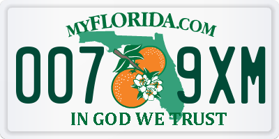 FL license plate 0079XM