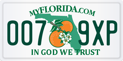 FL license plate 0079XP