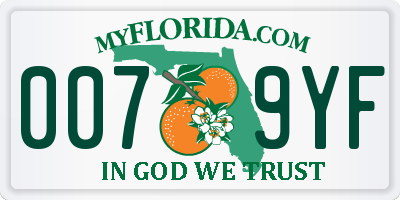 FL license plate 0079YF