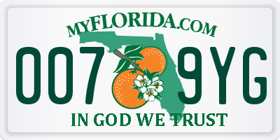 FL license plate 0079YG