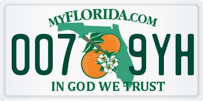 FL license plate 0079YH