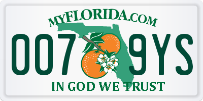 FL license plate 0079YS