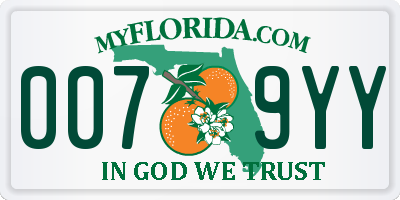 FL license plate 0079YY