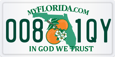 FL license plate 0081QY
