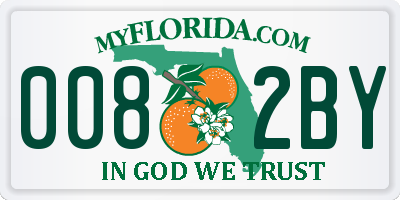 FL license plate 0082BY