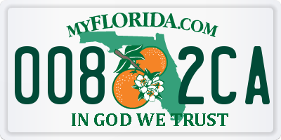 FL license plate 0082CA