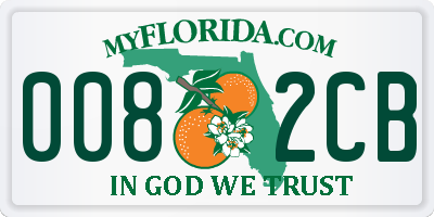 FL license plate 0082CB