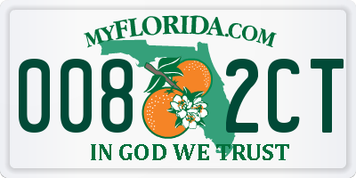 FL license plate 0082CT