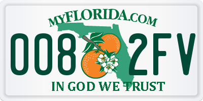 FL license plate 0082FV