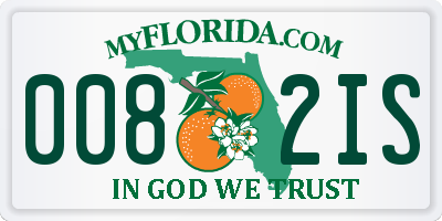 FL license plate 0082IS