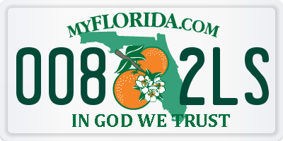 FL license plate 0082LS