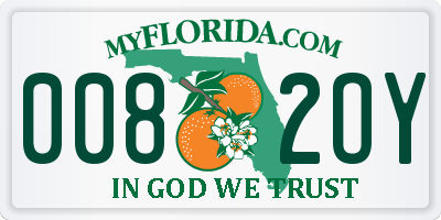 FL license plate 0082OY