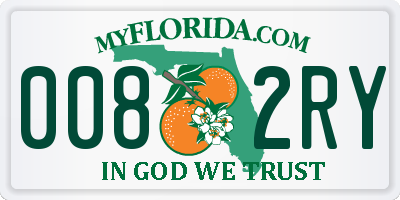 FL license plate 0082RY