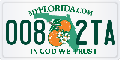 FL license plate 0082TA