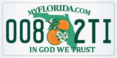 FL license plate 0082TI