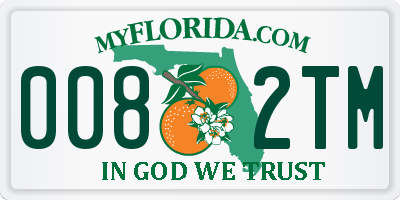 FL license plate 0082TM