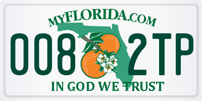 FL license plate 0082TP
